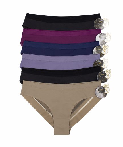 Paquete 6 Bikini Raia, Sin Costuras